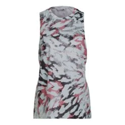 Adidas Fast Graphic Damen Tanktop Grau/rot/schwarz