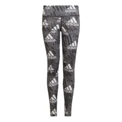 Adidas Aeroready Designed To Move Brand Love Mädchen Leggings Weiß/schwarz