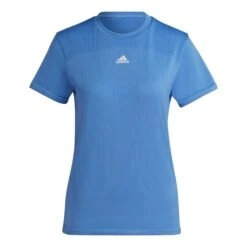 Adidas AEROKNIT Seamless Damen T-Shirt Himmelblau
