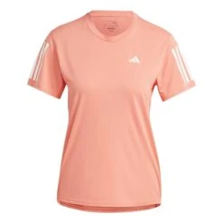 Adidas Own The Run Aeroready Damen T-Shirt Lachsorange/weiß