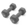 Leffort 4 Kg Neopren-Hanteln Grau (Paar) -Optimal Fitnessgeräte Geschäft lft c215ss2202 07 001