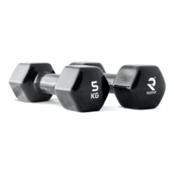 Ruster Studio 5kg Hanteln Schwarz (Paar)