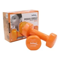 Softee Vinyl Hanteln 2,5 Kg Orange (Paar)